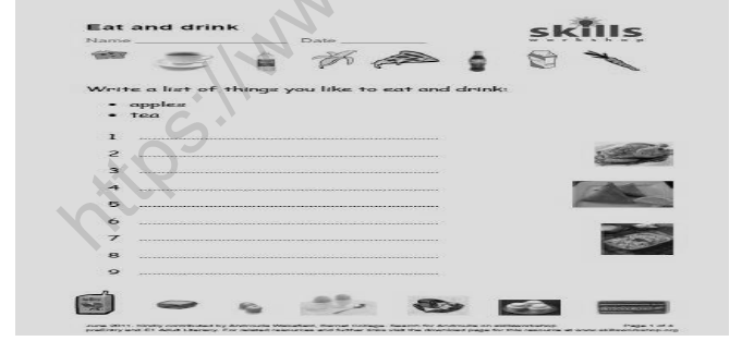 CBSE Class 3 EVS The Story Of Food Worksheet